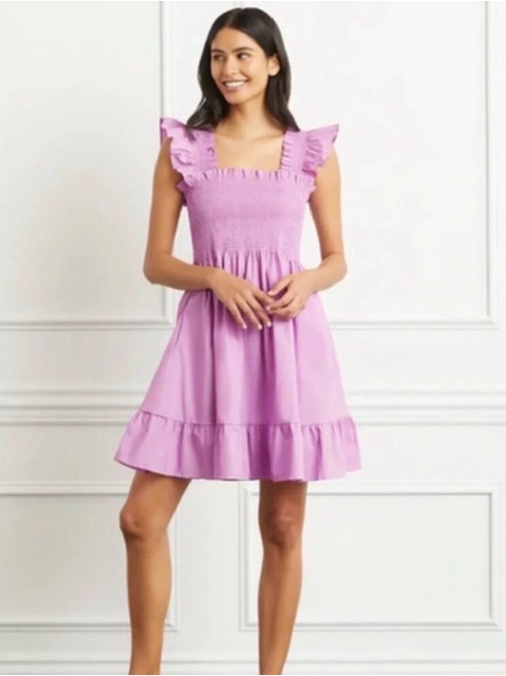 Hill House Home The Elizabeth Nap Dress in Lilac Sky Poplin Size S